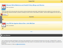 Tablet Screenshot of patientpov.org